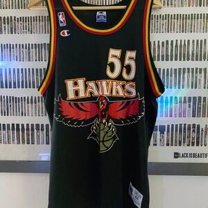 Champion - Atlanta Hawks Dikembe Mutombo vintage jersey (1997) 44 L